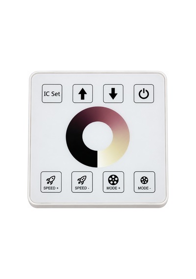 12-24v Kablosuz Duvar Tipi Tek Renk Pixel Şerit Led Kontrol Paneli