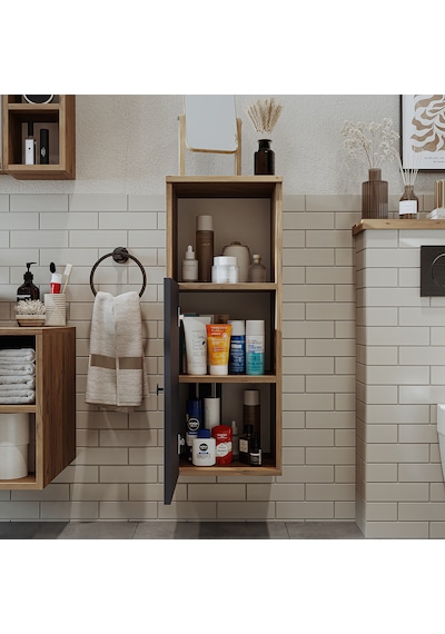 Banyo Dolabı Mat Mdf 90 X 35 Cm Banyo Boy Dolap Atlantik Antrasit Atlantik Çam - Antrasit Banyo Dolabı Mat Mdf 90 X 35 Cm Banyo Boy Dolap Atlantik Antrasit Atlantik Çam - Antrasit