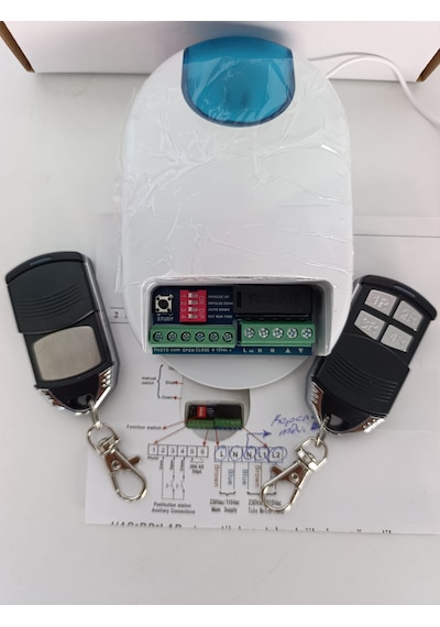 Otomatik Kepenk Ve Panjur Tüp Motor Alıcı Kartı Rv12 2 Adet Kumanda Set