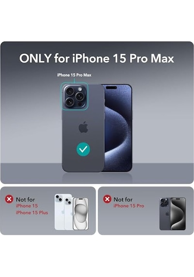 15 Pro Magsafe İle Uyumlu Şeffaf Kılıf Silikon Darbe Emici Tam Koruma Kapak Air İphone 15 Pro Manyetik Şarj Kılıf Diğer