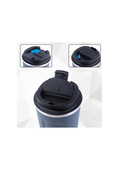 Sunup Paslanmaz Çelik 380 Ml Vakumlu Kapaklı Termos Kupa