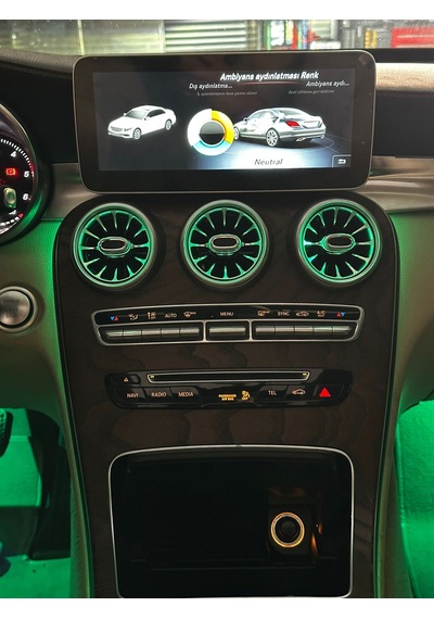 Mercedes W205 Burmester Ambiyans Seti Çok Renkli