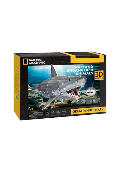 National Geographic - Büyük Beyaz Köpek Balığı 3d Puzzle Ds1098h
