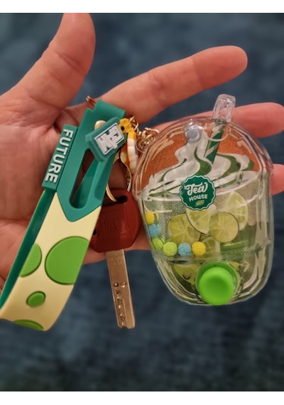 Tatil Yaz Temalı - Bardakta Meyveli Kokteyl Hazırlama Oyun Anahtarlık - Limonata