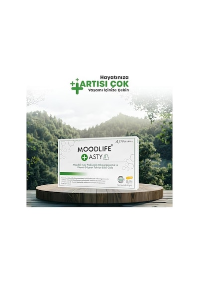 Moodlife Asty Probiyotik Ve Vitamin D İçeren Takviye Edici Gıda 30 Kapsül