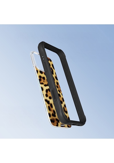 Apple iPhone 16 Pro Max Uyumlu Kılıf M-safe Şarj Özellikli Youngkit Leopard Serisi Kapak Kahverengi
