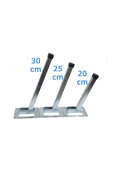 Gümüşler Metal Sofra Ayağı 20 Cm. 4 Adet Metalik Gri