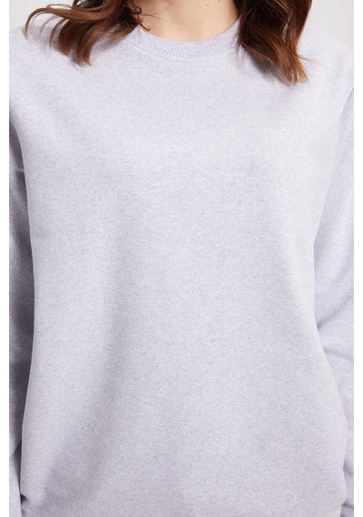 Tudors Kadın Oversize Geniş Kesim %100 Pamuk 2 İplik Bisiklet Yaka Gri Sweatshirt -42613 Gri Tudors Kadın Oversize Geniş Kesim %100 Pamuk 2 İplik Bisiklet Yaka Gri Sweatshirt -42613 Gri