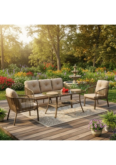Capri Swing Artemis Üçlü Rattan Balkon Bahçe Takımı Kahve Diğer Capri Swing Artemis Üçlü Rattan Balkon Bahçe Takımı Kahve Diğer