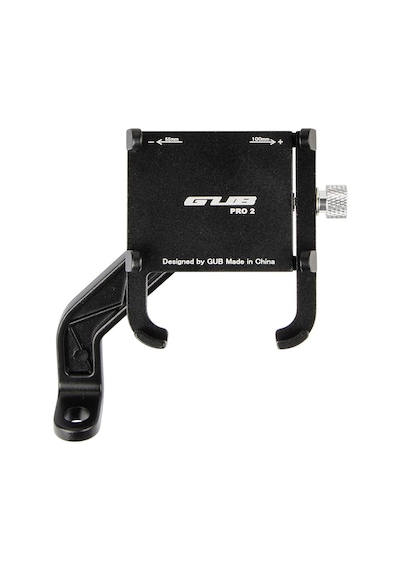 Gub Pro 2 Alüminyum Cnc Dikiz Aynası Bağlantılı Motosiklet Telefon Tutucu 360 Dönebilen, 7.2 İnç Uyumlu Siyah