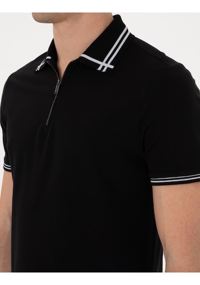 Pierre Cardin Erkek Siyah Tişört 50302607-vr046 Siyah