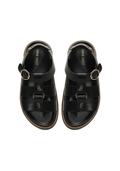 Nine West Hermon 5fx Siyah Kadın Kalın Taban Sandalet 000000000101944629 Siyah
