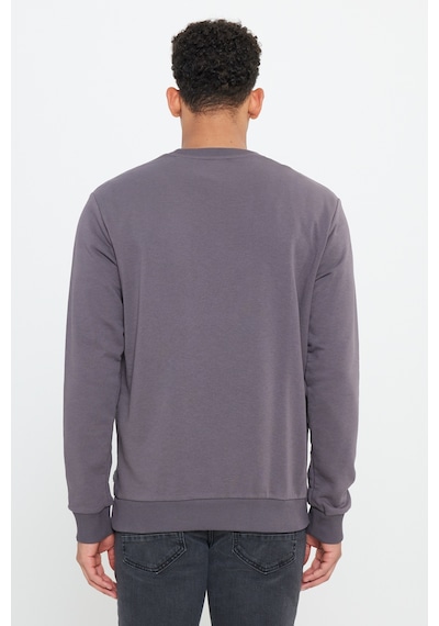 Ac&Co / Altınyıldız Classics Standart Fit Normal Kesim Bisiklet Yaka Erkek Sweatshirt - Koyu Gri
