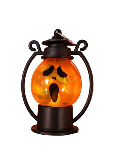 Halloween Cadılar Bayramı Hayalet Yüzlü Işıklı Mini Fener Tüm Yaşlar