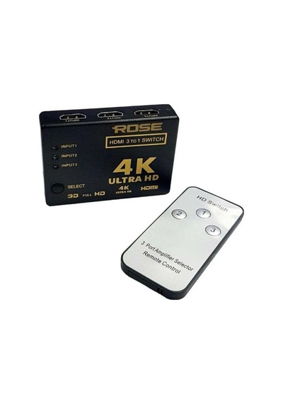 Hdmı-301 3 Giriş 1 Çıkış Hdmı Switch Birleştirici Kumandalı