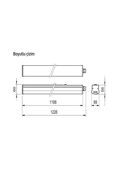 Philips 40W Etanj Led Bant Armatür Ip65 Gün Işığı 4000K 120 Cm ( Beyaz