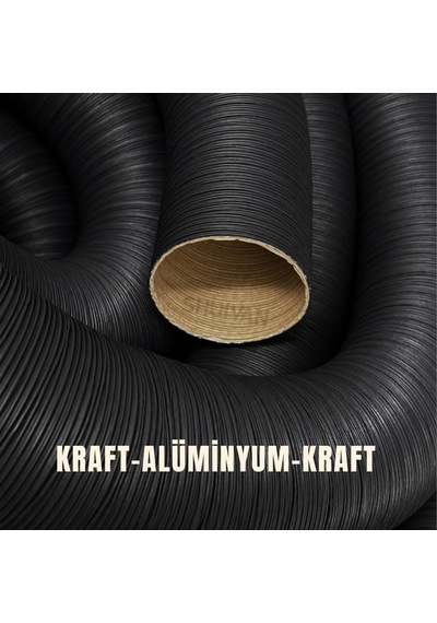 Shuıvan Webasto Tipi Isıtıcı 75mm Hava Hortumu Kraft 1 Metre-2073 Çok Renkli