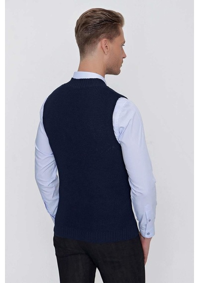 Efor Süveter 01 Slim Fit Lacivert Süveter Triko Lacivert
