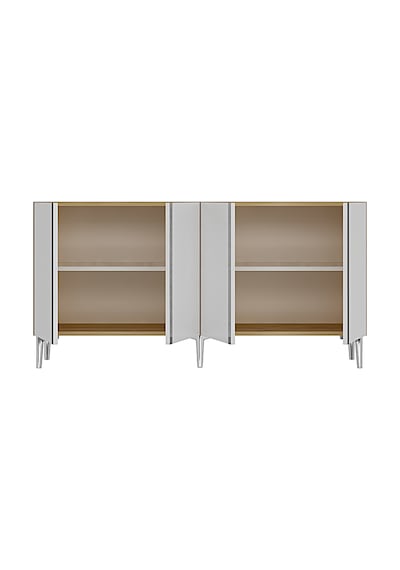 Ka1598dbs Anka Konsol Ve Tv Sehpası Safirmeşe-beyaz-silver 150cm