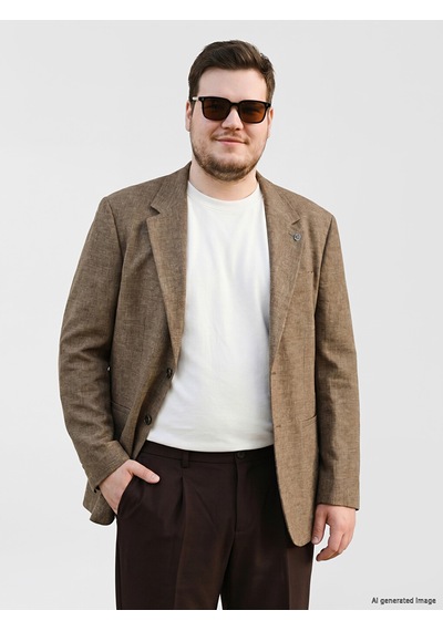 Lcw Vision Kahverengi Regular Fit Keten Karışımlı Erkek Blazer Ceket Lcw Vision Kahverengi Regular Fit Keten Karışımlı Erkek Blazer Ceket