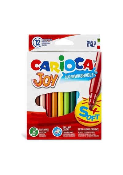 Carioca 12'li Joy Süper Yıkanabilir Keçeli Boya Kalemi / 40614