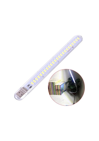 Taşınabilir Mini USB 24 LED Beyaz Lamba 5730 SMD Kamp Stick Led