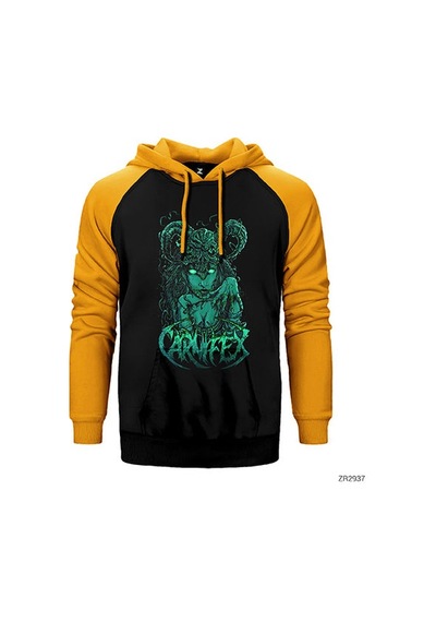 Carnifex Kırmızı Renk Reglan Kol Sweatshirt / Hoodie