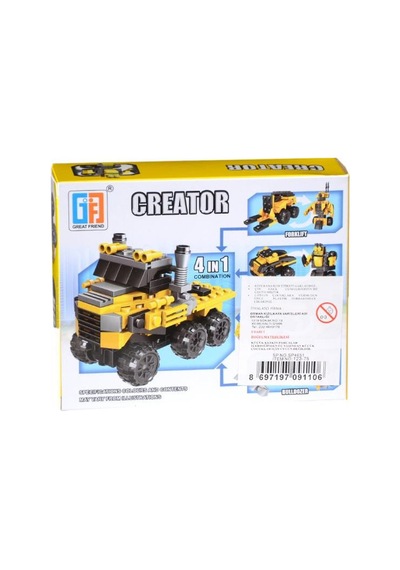 Kzl-123-75 Kızılkaya. City İnşaat Yapı Blok Seti 43 Parça.