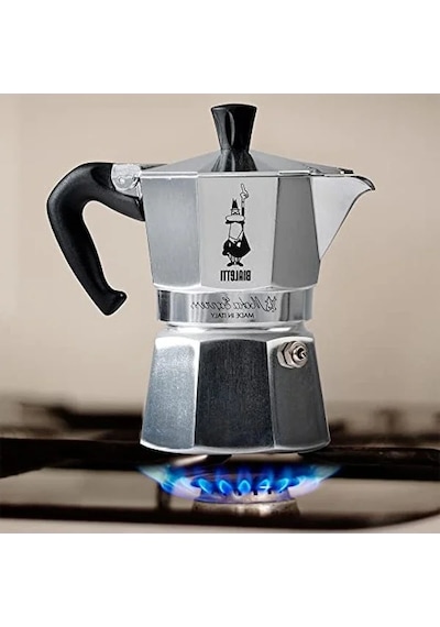 6 Kupa Kapasitesine Uygun Ocak Üstü Espresso Pişirici - Alüminyum Gövde