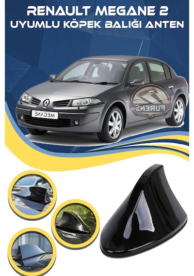 Renault Megane 2 Uyumlu Oto Balık Sırtı Anten Elektrikli Köpekbalığı Balina Tavan Anten