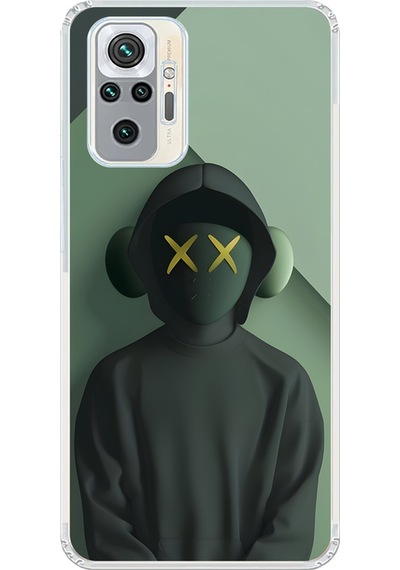Xiaomi Redmi Note 10 Pro Uyumlu Şeffaf Kılıf No Face 1 Tasarımlı