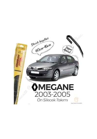 Renault Megane 2 Silecek Takımı 2003-2005 İnwells  Hibrit