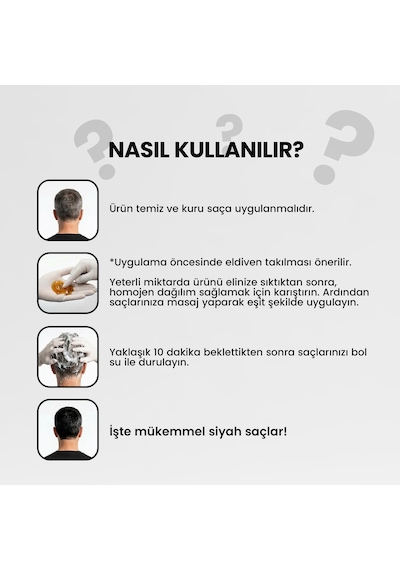 Batçı Saç Siyahlaştıran Anında Etkili Beyaz Kapatıcı Şampuan 350 ML