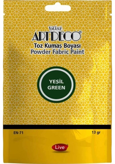 Toz Kumaş Boyası 13 Gr. Yeşil 1113 No-color