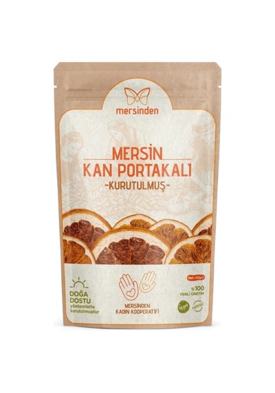 5 Adet Mersinden Kurutulmuş Kan Portakalı 50 G