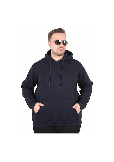 Moc Grande Mocgrande Büyük Beden Erkek Basic Sweat Kapüşonlu 11700 Lacıvert Lacivert