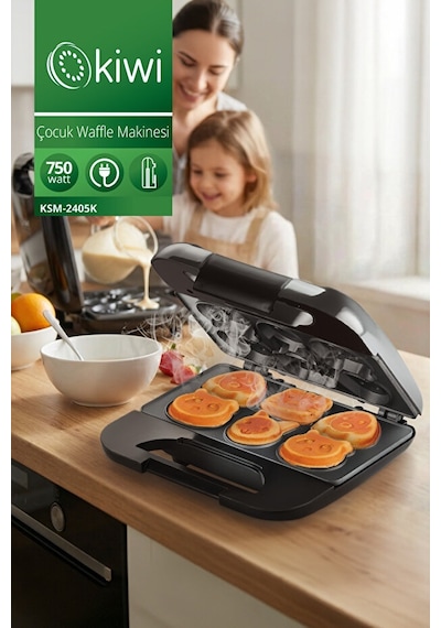 Kiwi KSM-2405K Elektrikli Çocuk Waffle Makinesi