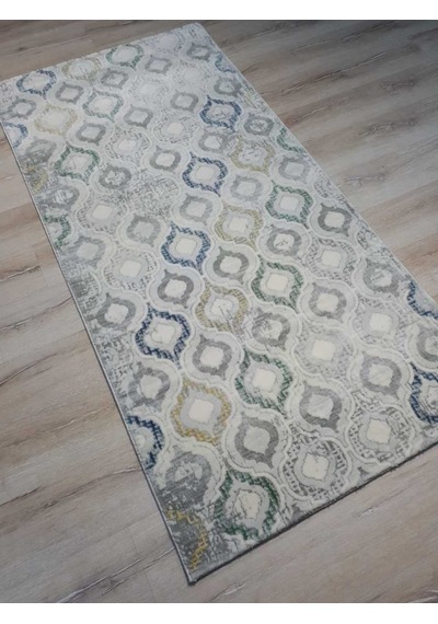 Armis Halı Ritim A353A Gri Mavi Halı Yolluk 100X200 Cm