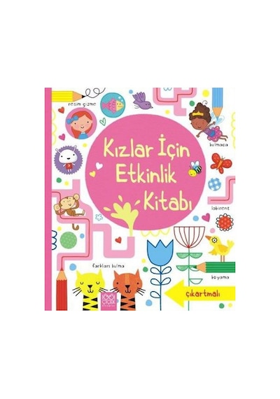 Kızlar için Etkinlik Kitabı - Lucy Bowman -  James Maclaine - 1001 Çiçek