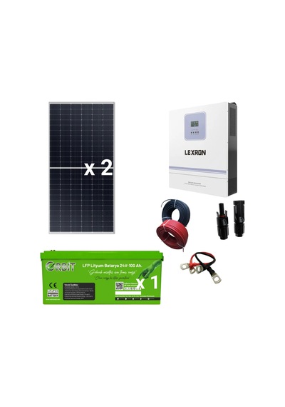 800 Watt Lityum Akülü Mini Ev Sistemi