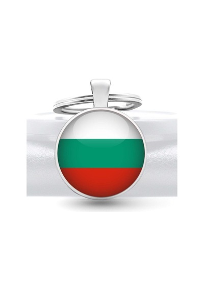 Tamgacrafts Bulgaristan Bulgaria Bayrağı Metal Anahtarlık Ülke Temalı Hediyelik Çok Renkli