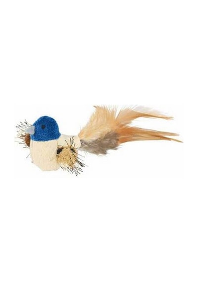 Northcity Peluş Tüylü Kuş Kedi Oyuncağı 8 Cm - Eğlenceli Tımar