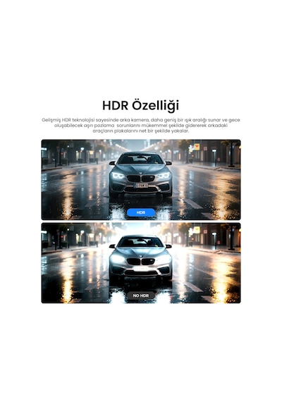 Viofo Rwc400 Ip67 Su Geçirmez A329 Serisi İle Uyumlu 2k Hdr 30fps Dış Arka Kamera