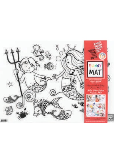 Funny Mat - Unıcorn Ve Deniz Kızı 33,5 X 48 Cm - Rxlu-587061
