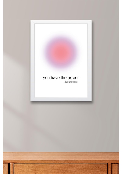 You Have The Power Çerçeveli Tablo Aura Enerji Renkleri - Güç Sende