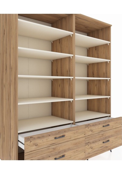 Kronos Gardrop 10 Raflı 4 Çekmeceli 4 Kapaklı 176x59x221 Çam-aytaşı/çam Aytaşı/çam Kronos Gardrop 10 Raflı 4 Çekmeceli 4 Kapaklı 176x59x221 Çam-aytaşı/çam Aytaşı/çam
