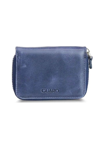 Guard Antik Lacivert Mini Unisex Bozuk Paralıklı Cüzdan Hakiki Deri