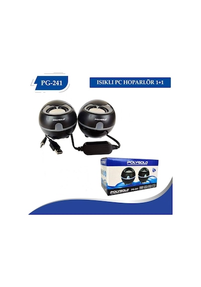 Polygold Pg-241 Isıklı Hoparlor Usb