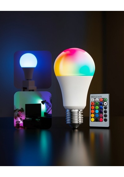 Rgb Led Ampul E27 Uzaktan Kumandalı Uuczzzrgblambaaaa2 Çok Renkli