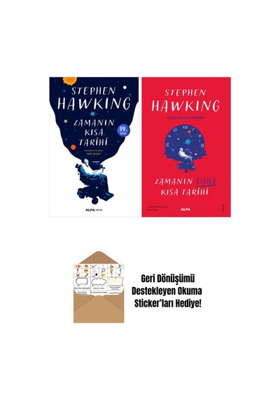 Zamanın Kısa Tarihi - Zamanın Daha Kısa Tarihi 2 Kitap Set + Okuma Sticker'ları